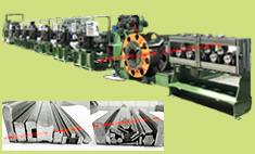 Irregular shape metal bar continuous profiling machine.
